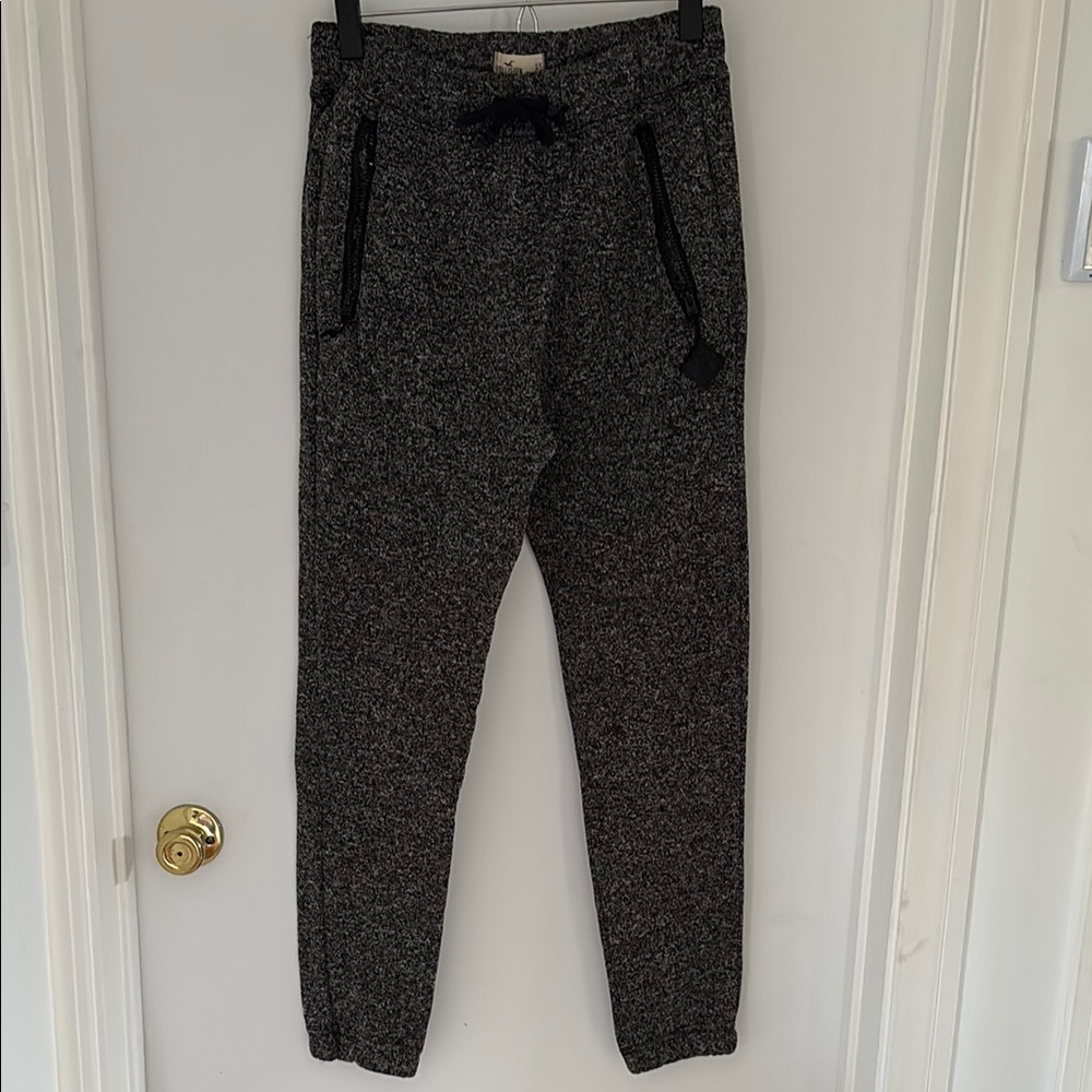 Hollister Charcoal Jogger Pants with Black Details